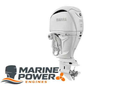 F300V6_White_3-4_port-3221x6701-5300932__04585.1655828907.jpg Yamaha 300hp White DEC Outboard | Digital Electronic Controls, 35" Shaft, Counter Rotation | LF300ESB2 - Image 1