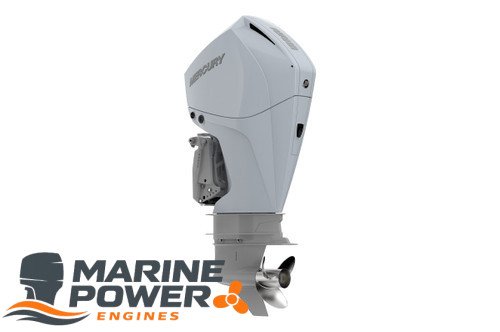 Mercury-225hp-four-stroke-outboard-cold-fusion-white__36317.1678129634.jpg Mercury 225hp White Outboard | Remote Mechanical, Electric Start, 20" Shaft | 225L - Image 1