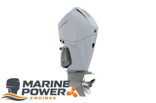 Mercury-250-Outboard-Engine-Fourstroke-White-Port__30131.1678746037.jpg Mercury 250hp White DTS Outboard | Digital Throttle and Shift, Electric Start, 25" Shaft, Counter Rotation | 250CXL - Image 1
