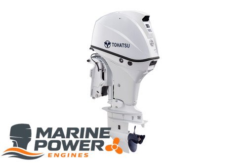 Tohatsu-50hp-Outboard-MFS50AW-White-Remote__94949.1712266109.jpg Tohatsu 50hp Outboard | MFS50AWETL - Image 1