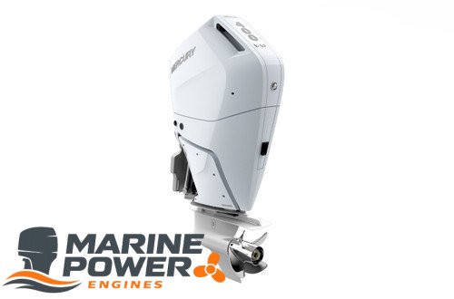 mercury-verado-v10-400hp-white-profile__69487.1679695948.1280.1280__18118.1679696401.jpg Mercury 400hp White Verado V10 | Digital Throttle and Shift, Electric Start, 20" Shaft, Counter Rotation | 400CL - Image 1